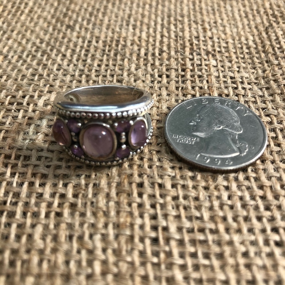 925 Sterling Silver Multiple Lavender Stones - image 5